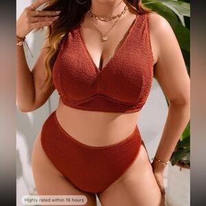 Rouched SHEIN bikini set